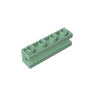 XYEIUGO GDS-1193 2653 Special Brick 1x4 with Groove, Sand Green, 50 pcs.