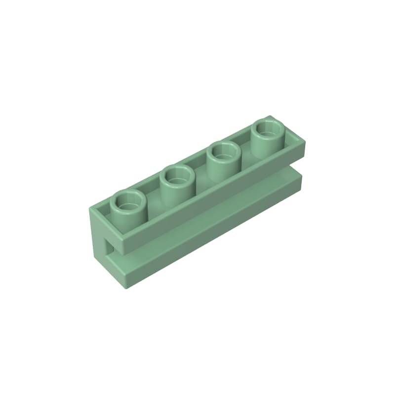 XYEIUGO GDS-1193 2653 Special Brick 1x4 with Groove, Sand Green, 50 pcs.