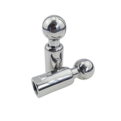 1-Piece Rotary CIP Tank Cleaning Ball, 1/2" BSPT Female Thread, 360° Rotating Head, SS304