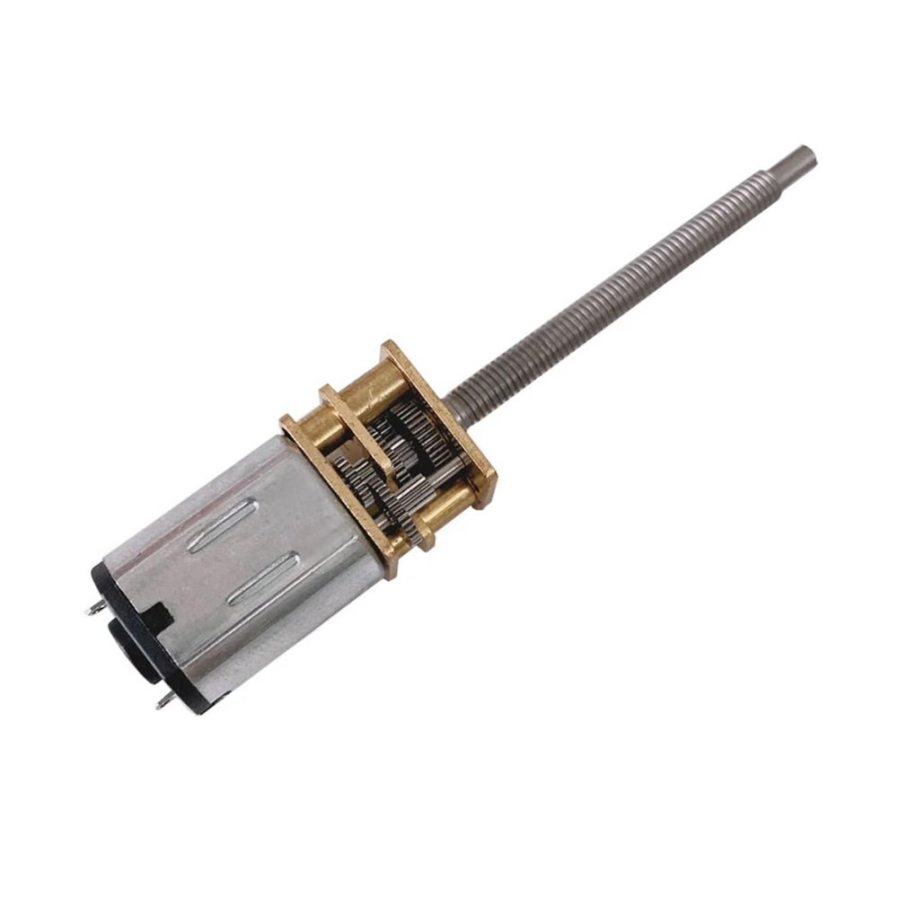 TADZKKIWM GA12-N20 DC Gear Motor, M3 × 34 Extended Threaded Shaft, Low-Speed Small Motor, 3V/6V/12V (12V, 1000)
