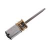 TADZKKIWM GA12-N20 DC Gear Motor, M3 × 34 Extended Threaded Shaft, Low-Speed Small Motor, 3V/6V/12V (12V, 1000) view 1