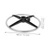 VALICLUD Stainless Steel Footrest Ring for Office Chairs and Bar Stools view 2