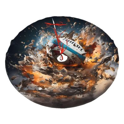 Rugby On Fire Christmas Tree Skirt, 121.9 cm, Skin-Friendly and Comfortable Holiday Accessory