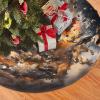 Rugby On Fire Christmas Tree Skirt, 121.9 cm, Skin-Friendly and Comfortable Holiday Accessory view 2