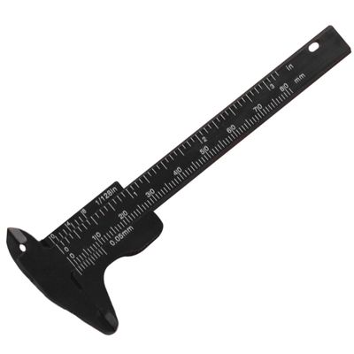 WATIIFUFU Precise Plastic Eyebrow Caliper, Dual Scale, 80 mm