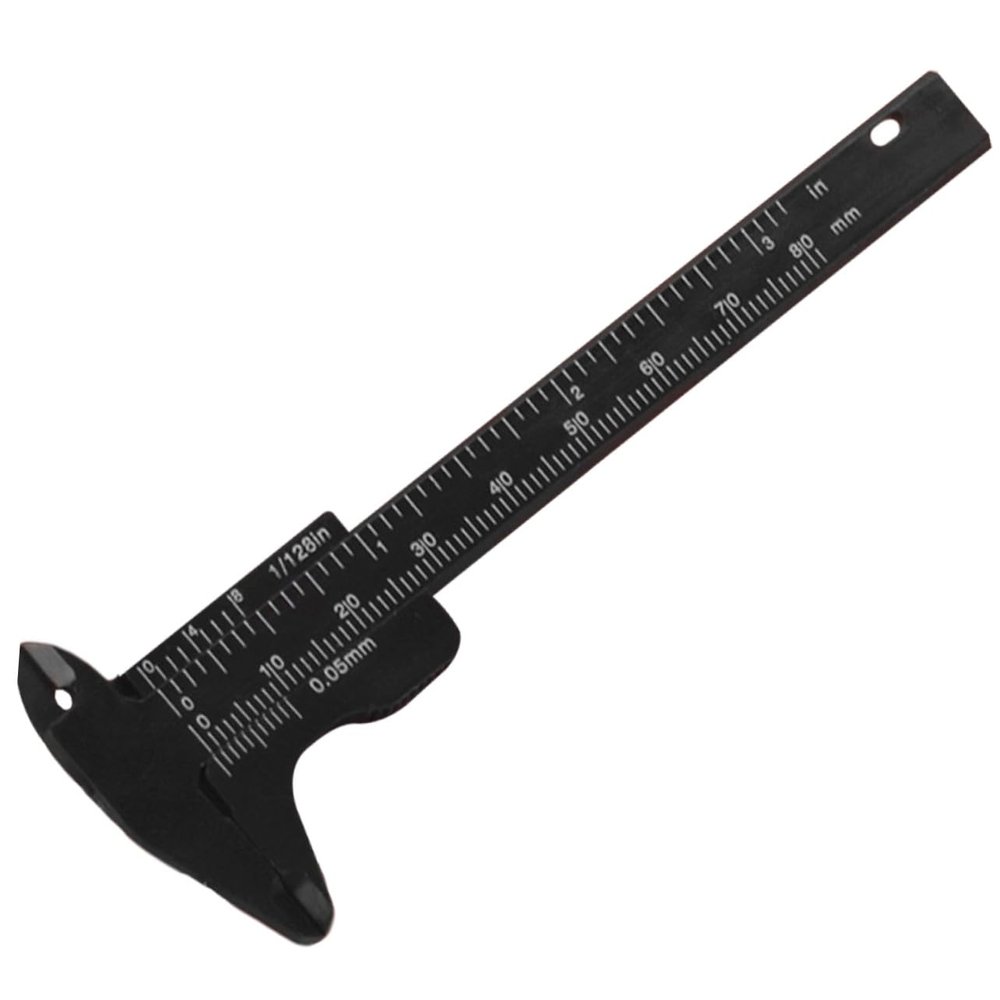 WATIIFUFU Precise Plastic Eyebrow Caliper, Dual Scale, 80 mm