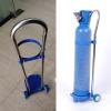 Portable Oxygen Cylinder Rack with Wheels, Medical Oxygen Cylinder Cart, Holds 1 Oxygen/Acetylene Cylinder, 110 cm High, for Home and Healthcare Use view 1