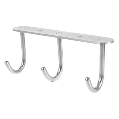 Toyvian Stainless Steel Cup and Utensil Hooks, Silver