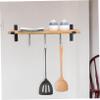 Toyvian Stainless Steel Cup and Utensil Hooks, Silver view 3