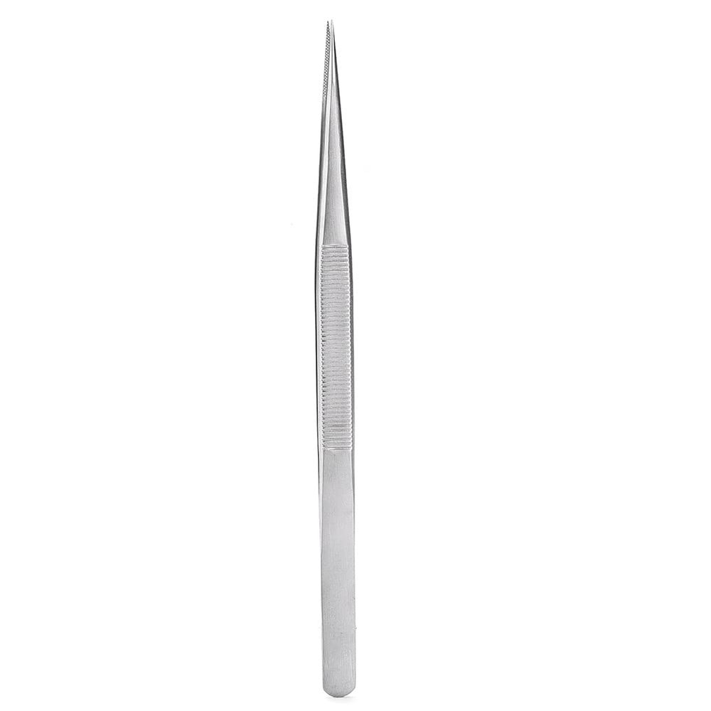 BAFOVY Stainless Steel Tweezers Jewelry Pliers Precision Tool with Sliding-Lock Design for DIY Jewelry Making and Gemstone Setting (Without Lock)