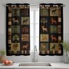 Tyafsgvqo Forest Deer Grommet Curtains, 2-Piece Set, Rustic Farmhouse view 4
