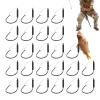 Wacky Worm Hooks, High Durability, 25 Carbon Steel Fishing Hooks view 1