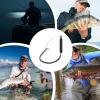 Wacky Worm Hooks, High Durability, 25 Carbon Steel Fishing Hooks view 4