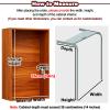 HDYZJQ Roller Shutter Door and Track Kit for Cabinets, 30 x 32 in (76 x 81 cm) view 2