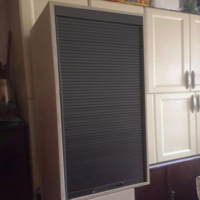 HDYZJQ Roller Door Kit for Kitchen Cabinets, DIY Pull-Down Door, Sliding Multi-Slat System (22 x 38 in / 56 x 97 cm)