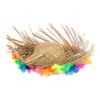DIKACA Hawaiian Straw Hat with Lei for Parties view 1