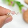 SILVERTROVE Rose Quartz Silver-Plated Band Ring, Size 50 (15.9 mm) view 2