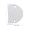 Angoily 2-Piece Industrial Darning Plate for Bead and Sequin Fabric, Silver view 2