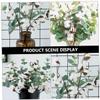 Cabilock Artificial Cotton Flower with Eucalyptus Leaves for Table Decor view 4