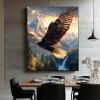 Paint by Numbers for Adults, Eagle and Snow Mountain, 60 x 80 cm view 3