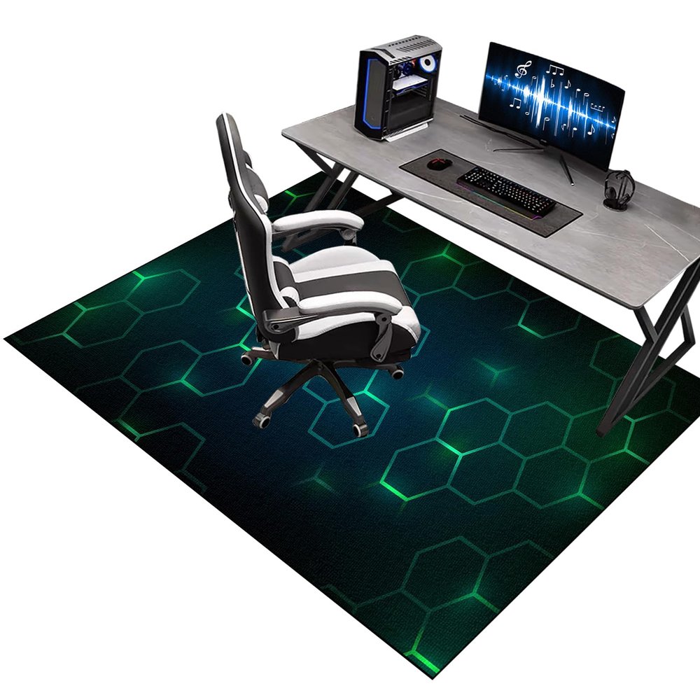 Gaming Chair Mat, Non-Slip Office Chair Mat for Hardwood, Laminate & Tile, 140 x 160 cm