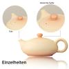 YoeEoay Asian Tea Set, 160 ml Teapot with Strainer & 95 ml Tea Cups, Set of 2 or 4 view 3