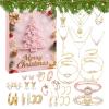 Nbbwwu 2025 Christmas Advent Calendar for Women, 24-Day Jewelry Set Countdown Calendar view 1