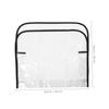 TOPPERFUN Transparent PVC Chair Backrest Cover for Salon Chairs, Hairdressing Supplies view 2