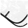 TOPPERFUN Transparent PVC Chair Backrest Cover for Salon Chairs, Hairdressing Supplies view 3