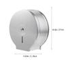 Cabilock Round Stainless Steel Toilet Paper Holder with Shelf, Easy to Install, Modern Design for Bathrooms and Hotel Rooms view 2