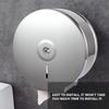 Cabilock Round Stainless Steel Toilet Paper Holder with Shelf, Easy to Install, Modern Design for Bathrooms and Hotel Rooms view 3
