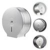 Cabilock Round Stainless Steel Toilet Paper Holder with Shelf, Easy to Install, Modern Design for Bathrooms and Hotel Rooms view 4