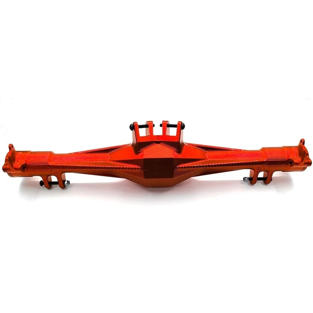 XAQRYQO CNC 7075 Aluminum Rear Axle Housing for Losi Super Baja Rey 2.0 1/6 RC Car, Red