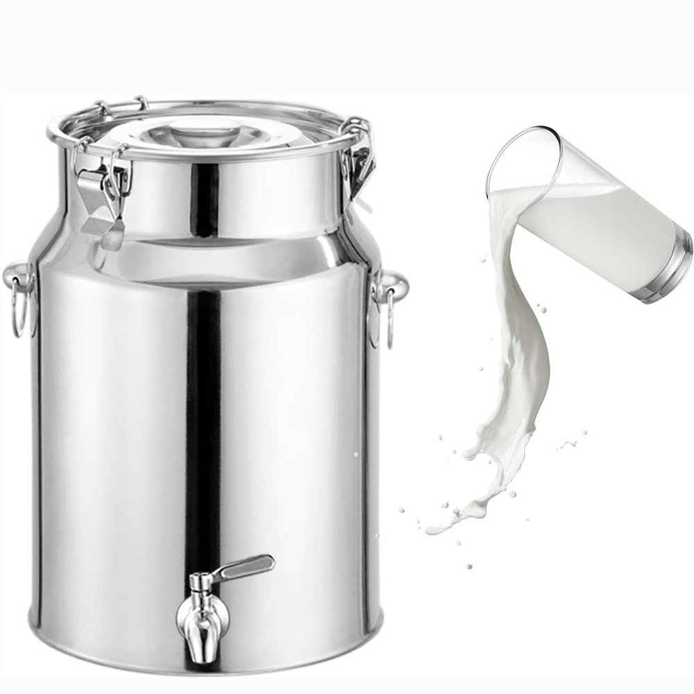 Stainless Steel Kitchen Jug with Faucet for Cooking Oil Dispensing and Home Use