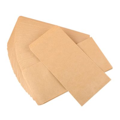 Blank Kraft Paper Envelopes, 100 Count, Easy to Seal