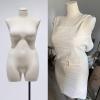 BCJMKDX Plus-Size Headless Curvy Full-Body Mannequin, Black, Stand A view 1
