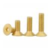 YAKUFAST DIN7991 Brass Flat-Head Screws M2–M10, Pure Brass Hex Socket Countersunk Screws (35 mm, M6, 5 pcs) view 4