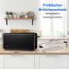 MEDION 4-Slice Toaster with Bun Warming Rack, Black view 2