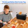 MEDION 4-Slice Toaster with Bun Warming Rack, Black view 3