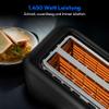MEDION 4-Slice Toaster with Bun Warming Rack, Black view 4
