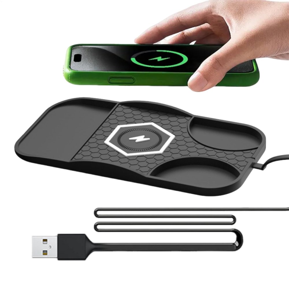 Wireless Car Phone Charger with Non-Slip Silicone