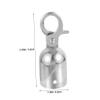 Hoement Zinc Alloy Rope End Caps, Deformation-Resistant, 12 Pieces with Secure Hooks for Crowd Management and Exhibitions view 2