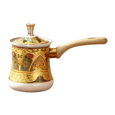 YWJLQH Stainless Steel Coffee Pot with Spout and Handle, 550 ml