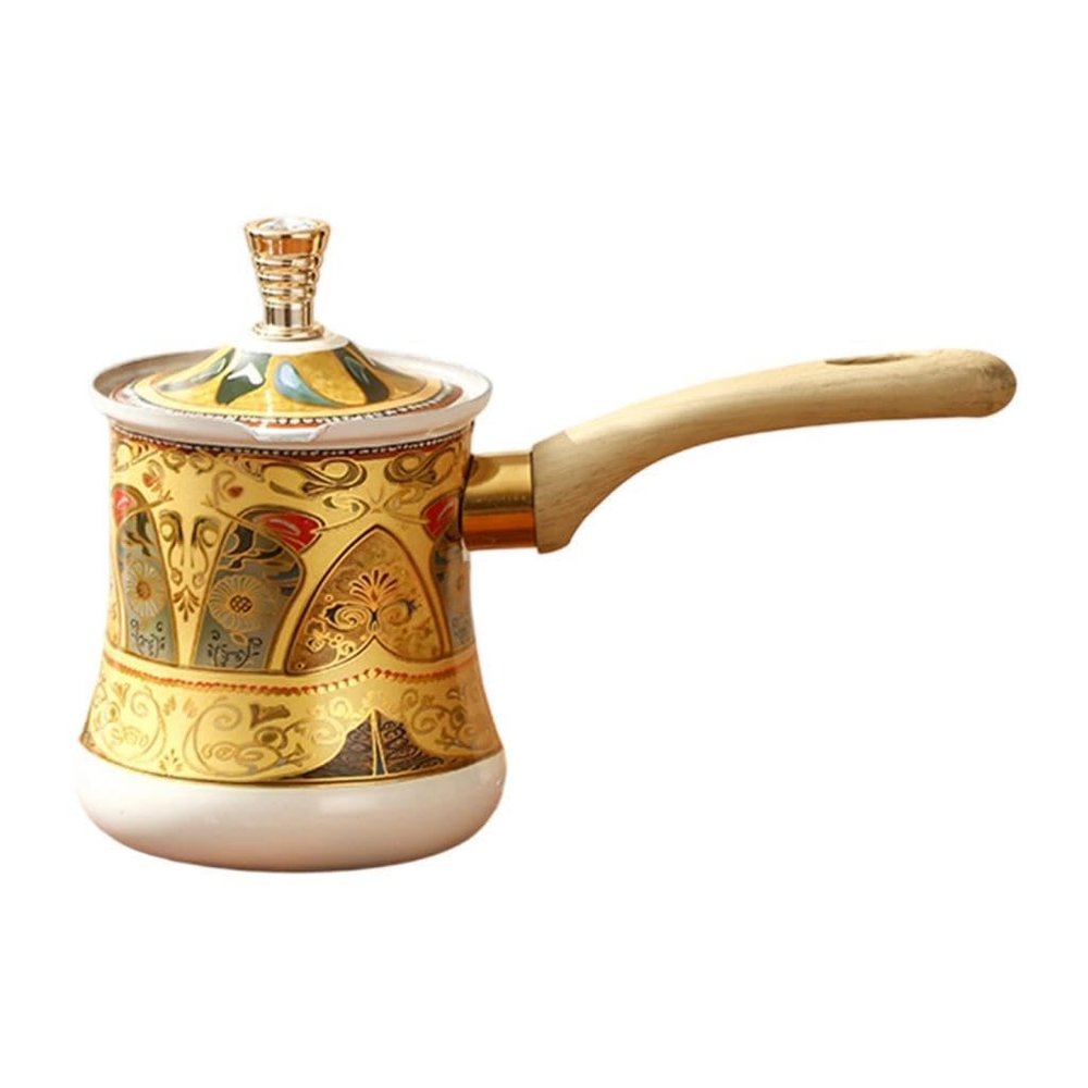 YWJLQH Stainless Steel Coffee Pot with Spout and Handle, 550 ml