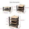 Multifunctional Storage Rack for Wi-Fi Router and Media Devices, Black, 70 × 55 × 90 cm view 2
