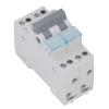 Fafeicy Manual Transfer Switch 2P 63A DIN Rail Mount for Generator Backup Power with 3-Color Indicator and Overload Protection view 1