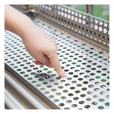 304 Stainless Steel Round-Hole Metal Mesh, 60 × 300 cm