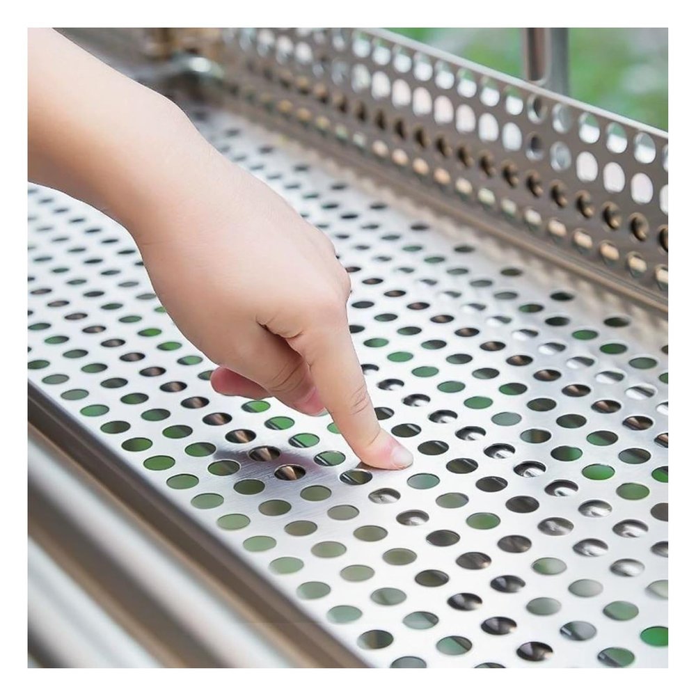 304 Stainless Steel Round-Hole Metal Mesh, 60 × 300 cm