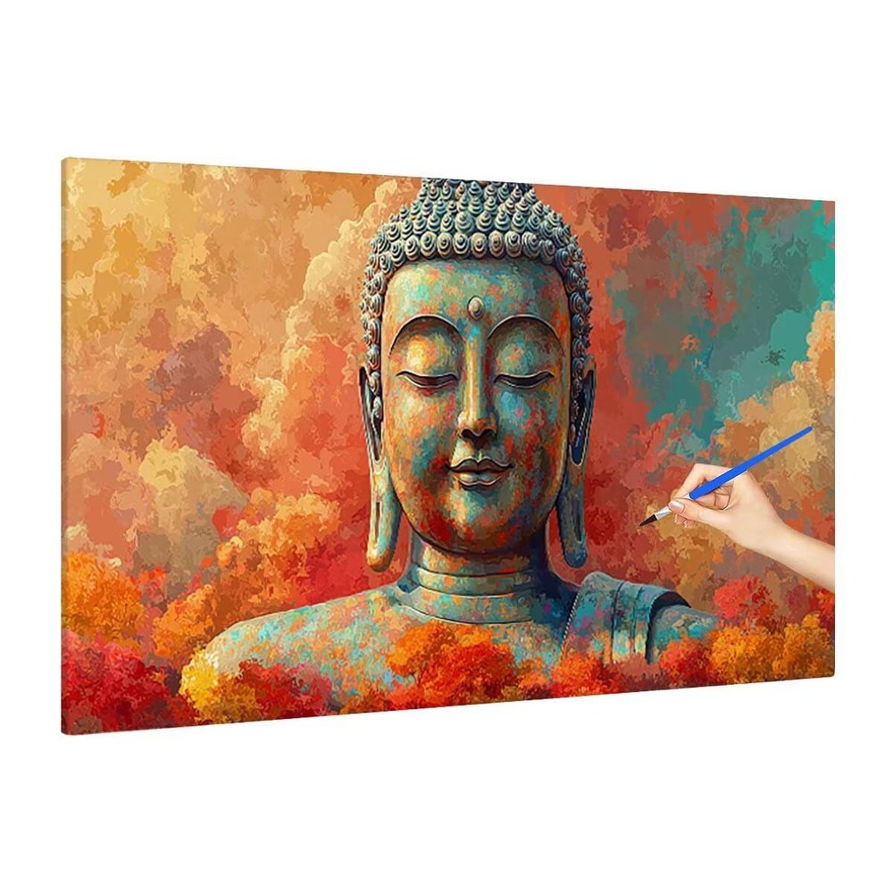 Zen Abstract Paint by Numbers Kit, 90 x 40 cm, B-47