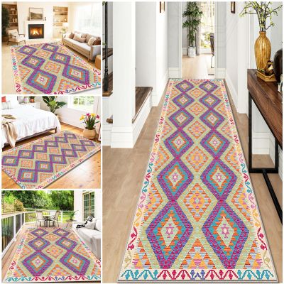 WAWFONG Washable Hallway Runner Rug, 120 x 550 cm